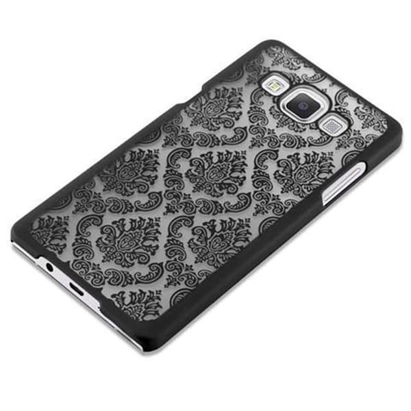 Deksel for Samsung Galaxy A5 2015 Hardt Case Beskyttelsesdeksel i Flowers Paisley Henna-design mot riper og slag
