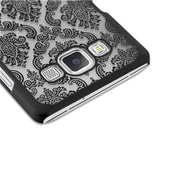 Deksel for Samsung Galaxy A5 2015 Hardt Case Beskyttelsesdeksel i Flowers Paisley Henna-design mot riper og slag