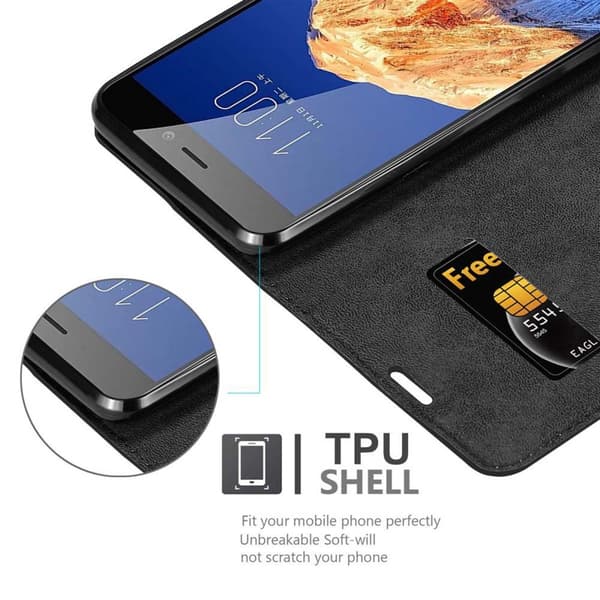Lommebokdeksel til ZTE Nubia N1 Deksel med magnetisk lukking, stativfunksjon og kortlomme