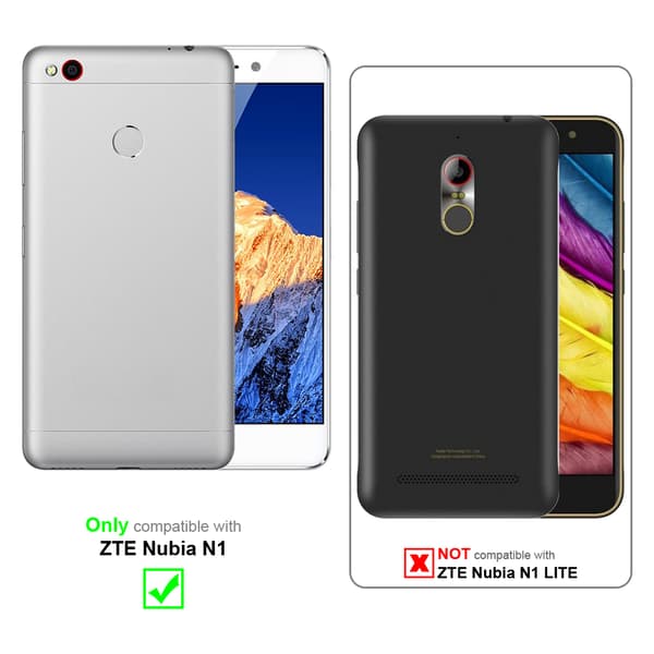 Lommebokdeksel til ZTE Nubia N1 Deksel med magnetisk lukking, stativfunksjon og kortlomme