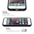 Pikkukuva 3 / 8: Apple iPhone 6 PLUS / 6S PLUS Suojakuori Suojakotelo joustavasta TPU-silikonista ruostumattoman teräksen ja hiilikuidun näköisenä