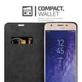 Miniatyrbilde 4 av 8: Lommebokdeksel til Samsung Galaxy J3 2018 Deksel med magnetisk lukking, stativfunksjon og kortlomme