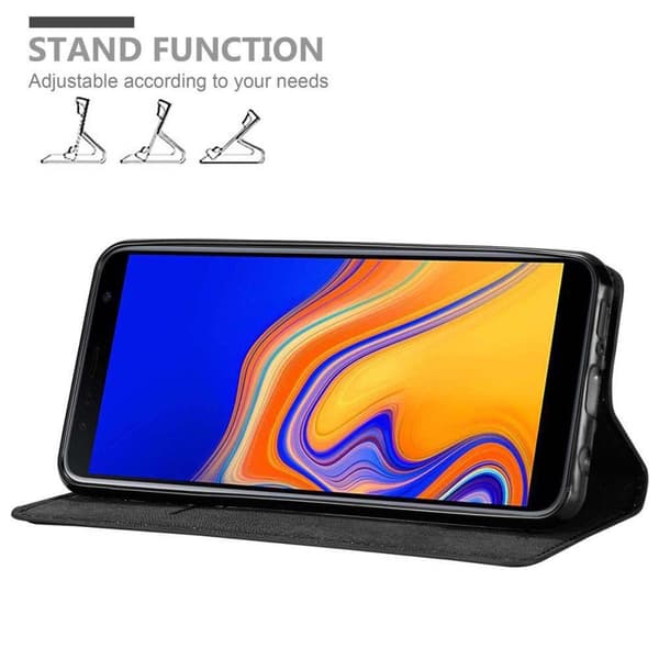 Samsung Galaxy J6 PLUS Fodral Skal Plånboksfodral Case med magnetisk stängning, ståfunktion och kortficka