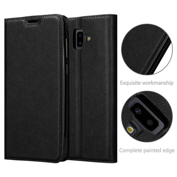 Samsung Galaxy J6 PLUS Fodral Skal Plånboksfodral Case med magnetisk stängning, ståfunktion och kortficka