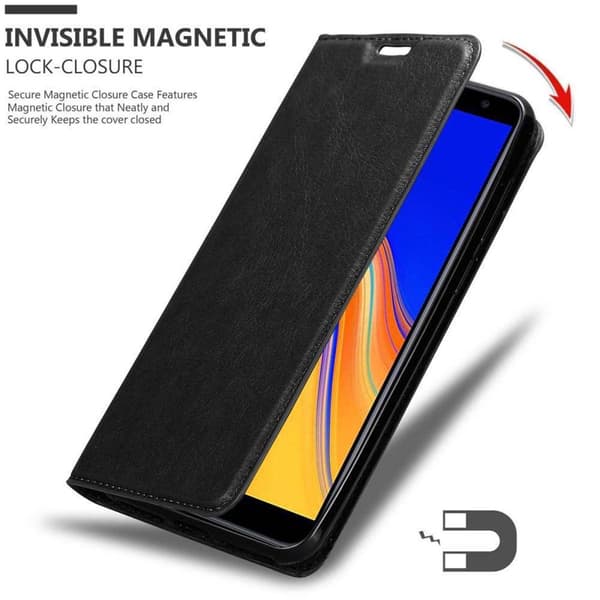 Lommebokdeksel til Samsung Galaxy J6 PLUS Deksel med magnetisk lukking, stativfunksjon og kortlomme