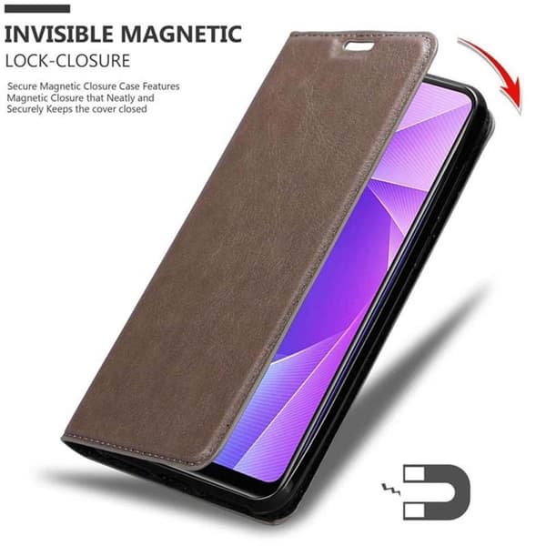 Lommebokdeksel til Vivo V11i Deksel med magnetisk lukking, stativfunksjon og kortlomme
