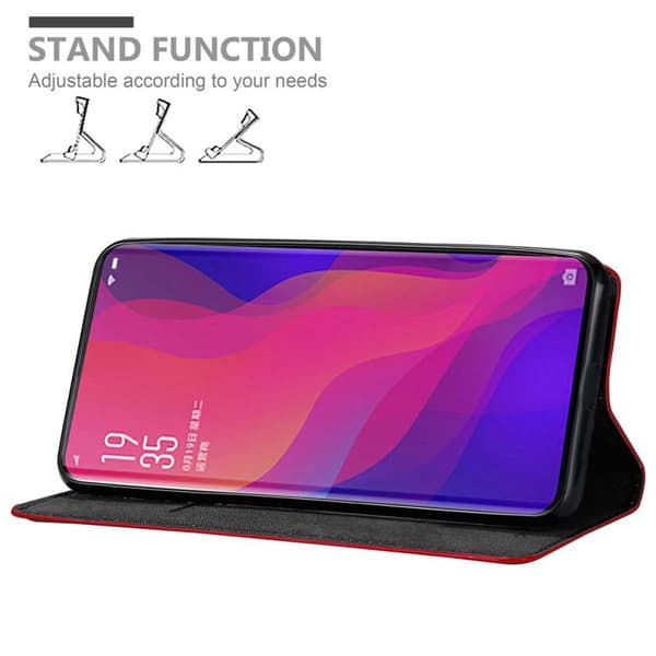 Oppo FIND X Fodral Skal Plånboksfodral Case med magnetisk stängning, ståfunktion och kortficka