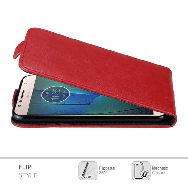 Deksel til Motorola MOTO G5S PLUS Flip Etui med magnetisk lukking