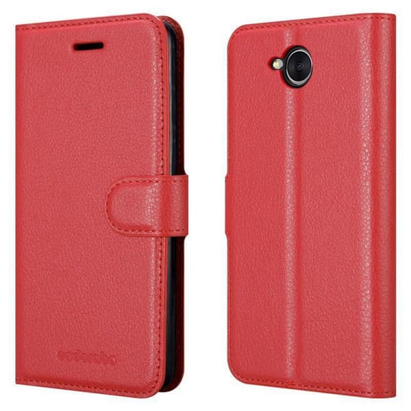Huawei Y5 2017 / Y6 2017 Suojakotelo Lompakkokotelo Matkapuhelinkotelo Suojakuori jossa magneettisuljenta, jalusta-toiminto ja korttitasku