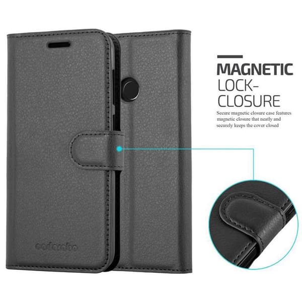 Deksel til Huawei Enjoy 7 Lommebokdeksel med magnetisk lukking, stativfunksjon og kortlomme