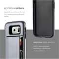 Miniatyrbild 7 av 7: Samsung Galaxy S6 Skal Fodral Outdoor Hybrid Hard Case Skyddsomslag med kortficka i kraftig design för utomhusbruk