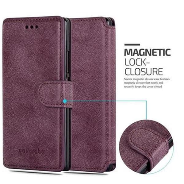 Huawei ASCEND P7 Skal Plånboksfodral Fodral Case med ståfunktion och kortficka i retrodesign
