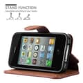 Miniatyrbilde 5 av 5: Lommebokdeksel til iPhone 4 / 4S Beskyttelsesetui med stativfunksjon og kortspor i retrodesign