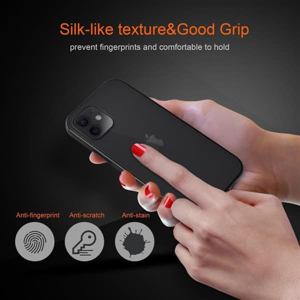 Skal /Mobilskall för iPhone 12 PRO MAX Fodral Mobilskydd med TPU-silikon på insidan och matt plast på baksidan