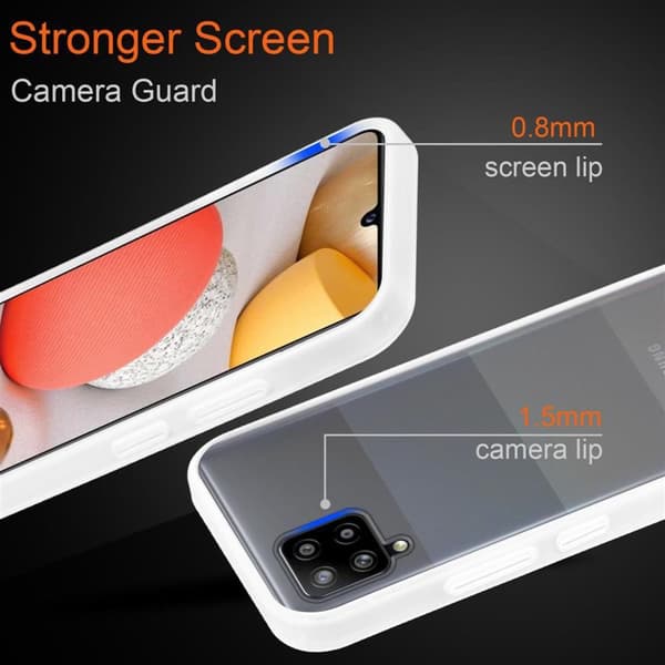Deksel for Samsung Galaxy A42 5G / M42 5G med TPU-silikon på innsiden og matt plast på baksiden