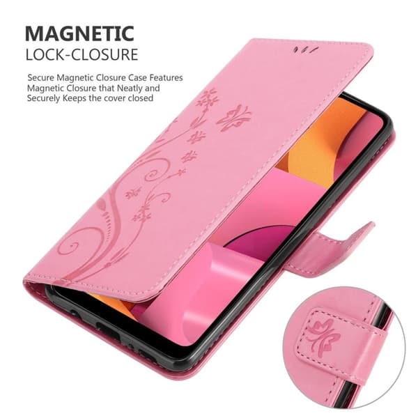 Samsung Galaxy A21 Pungetui Cover Blomster ()