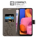 Miniatyrbilde 6 av 11: Deksel til Samsung Galaxy A21 Lommebokdeksel i blomster design med magnetisk lukking, stativfunksjon og kortplasser