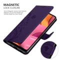Miniatyrbilde 10 av 11: Deksel til Samsung Galaxy A21 Lommebokdeksel i blomster design med magnetisk lukking, stativfunksjon og kortplasser