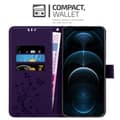 Miniatyrbillede 3 af 9: iPhone 12 PRO MAX Pungetui Cover Blomster ()
