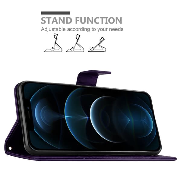 iPhone 12 PRO MAX Pungetui Cover Blomster ()