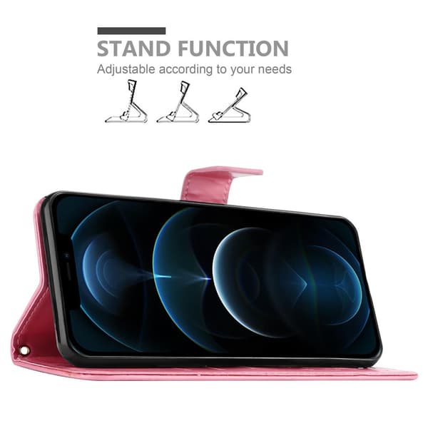 iPhone 12 PRO MAX Pungetui Cover Blomster ()