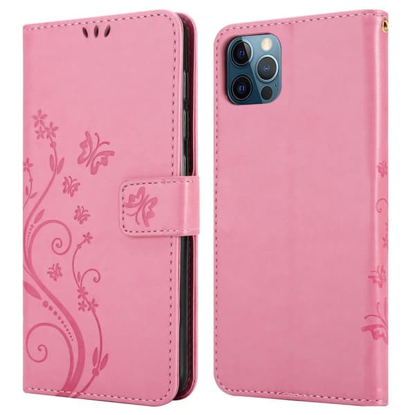 iPhone 12 PRO MAX Pungetui Cover Blomster ()