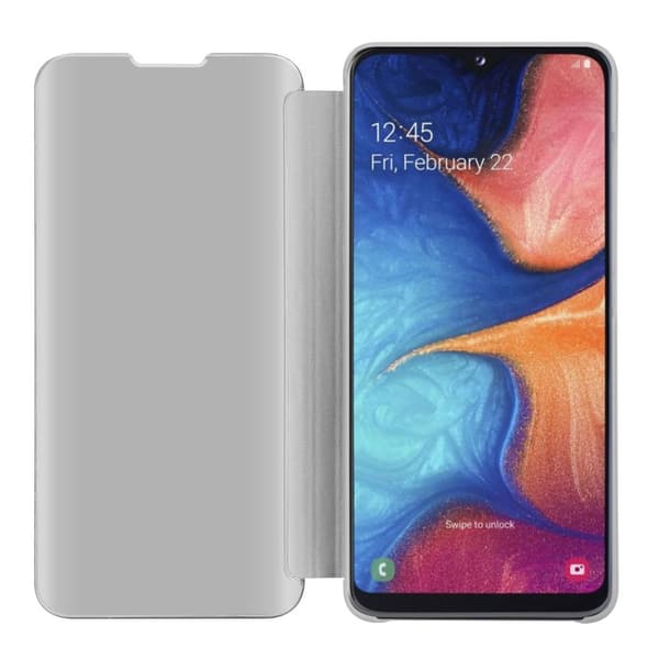 Samsung Galaxy A10e / A20e Lompakkokotelo Matkapuhelinkotelo Suojakuori Clear View Mirror Suojakotelo jalusta toiminto 360 asteen suojaus