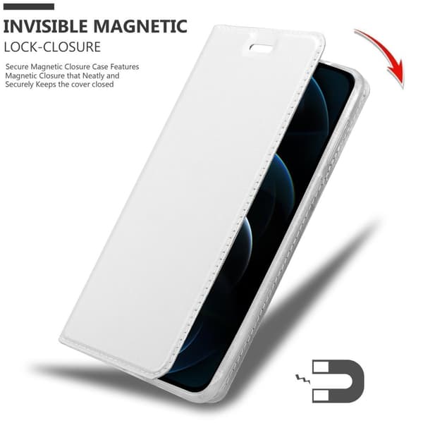 iPhone 12 PRO MAX Skal Fodral med magnetisk stängning, ståfunktion och kortficka Mobilskydd