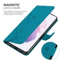Miniatyrbild 5 av 9: Samsung Galaxy S21 5G Skal Fodral i blomdesign Mobilskydd Case Cover med magnetisk stängning, ståfunktion och kortplatser
