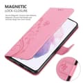 Miniatyrbild 5 av 9: Samsung Galaxy S21 5G Skal Fodral i blomdesign Mobilskydd Case Cover med magnetisk stängning, ståfunktion och kortplatser
