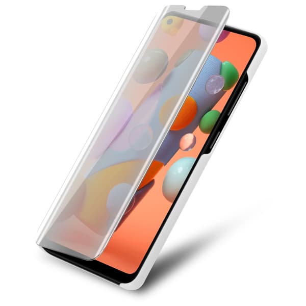 Etui for Samsung Galaxy A11 / M11 Deksel Clear View Mirror Beskyttelsesetui med stativfunksjon 360 graders beskyttelse