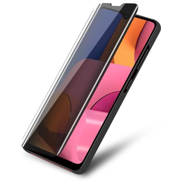 Etui for Samsung Galaxy A20s Deksel Clear View Mirror Beskyttelsesetui med stativfunksjon 360 graders beskyttelse