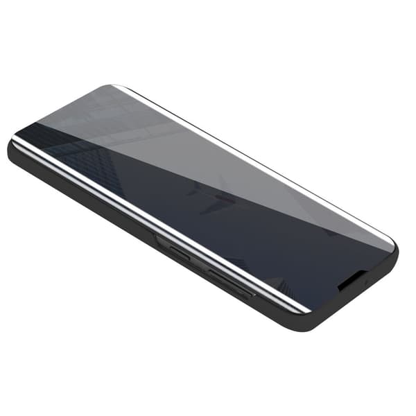 Etui for Samsung Galaxy A20s Deksel Clear View Mirror Beskyttelsesetui med stativfunksjon 360 graders beskyttelse