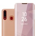 Pikkukuva 1 / 11: Samsung Galaxy A20s Lompakkokotelo Matkapuhelinkotelo Suojakuori Clear View Mirror Suojakotelo jalusta toiminto 360 asteen suojaus