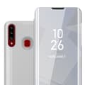 Pikkukuva 1 / 11: Samsung Galaxy A20s Lompakkokotelo Matkapuhelinkotelo Suojakuori Clear View Mirror Suojakotelo jalusta toiminto 360 asteen suojaus
