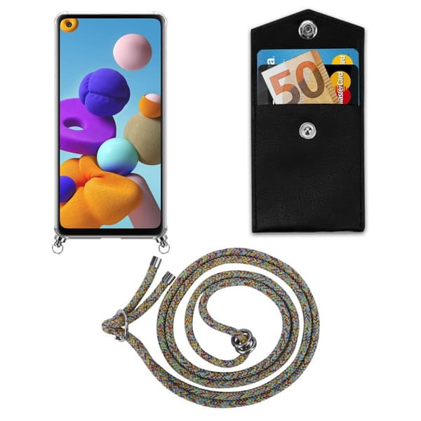 Etui Samsung Galaxy A21s Cover Kæde ()