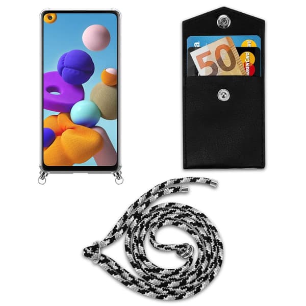 Etui Samsung Galaxy A21s Cover Kæde ()