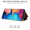 Miniatyrbilde 5 av 7: Etui for Samsung Galaxy A10e / A20e Deksel Clear View Mirror Beskyttelsesetui med stativfunksjon 360 graders beskyttelse
