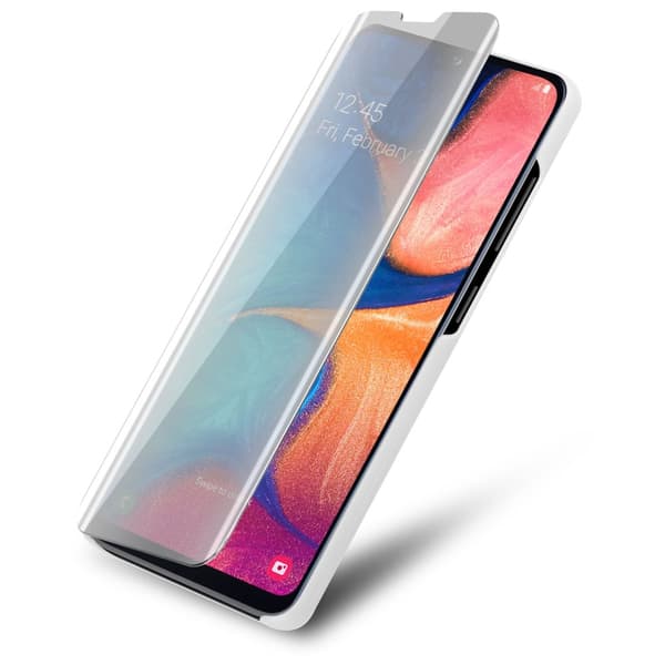 Etui for Samsung Galaxy A10e / A20e Deksel Clear View Mirror Beskyttelsesetui med stativfunksjon 360 graders beskyttelse
