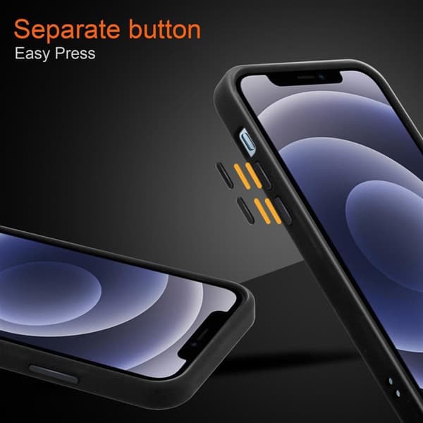 Apple iPhone 12 MINI Suojakuori Suojakotelo Hybrid jossa on TPU-silikoni sisäpuolella ja matta muovinen takapuoli