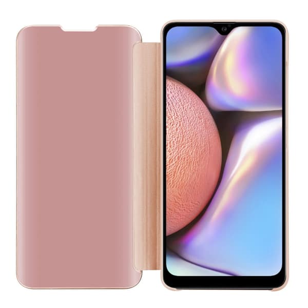 Etui for Samsung Galaxy A10s / M01s Deksel Clear View Mirror Beskyttelsesetui med stativfunksjon 360 graders beskyttelse
