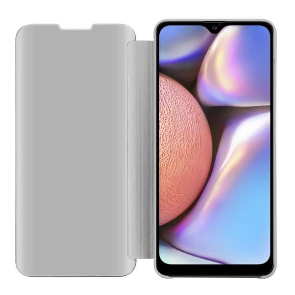Etui for Samsung Galaxy A10s / M01s Deksel Clear View Mirror Beskyttelsesetui med stativfunksjon 360 graders beskyttelse