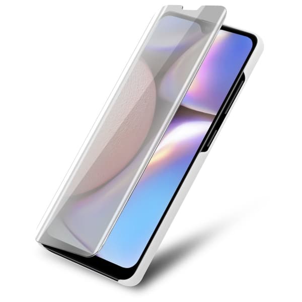 Etui for Samsung Galaxy A10s / M01s Deksel Clear View Mirror Beskyttelsesetui med stativfunksjon 360 graders beskyttelse