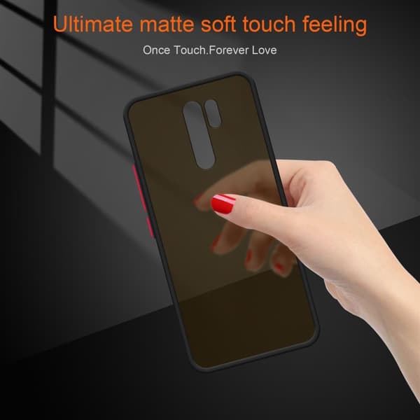 Xiaomi RedMi 9 Suojakuori Suojakotelo Hybrid jossa on TPU-silikoni sisäpuolella ja matta muovinen takapuoli