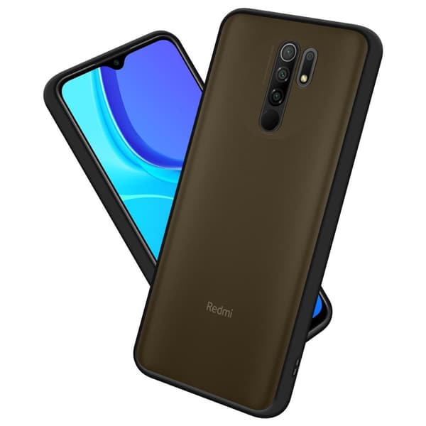 Xiaomi RedMi 9 Suojakuori Suojakotelo Hybrid jossa on TPU-silikoni sisäpuolella ja matta muovinen takapuoli