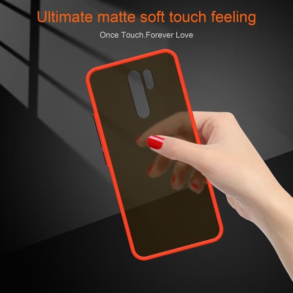 Xiaomi RedMi 9 Suojakuori Suojakotelo Hybrid jossa on TPU-silikoni sisäpuolella ja matta muovinen takapuoli