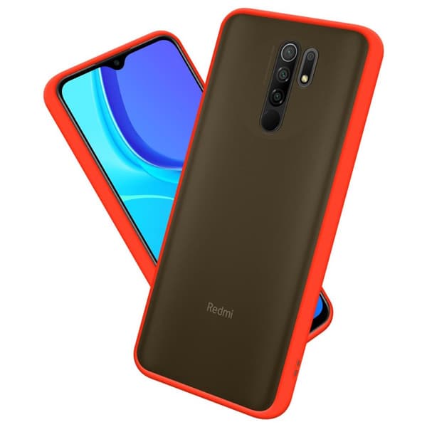 Xiaomi RedMi 9 Suojakuori Suojakotelo Hybrid jossa on TPU-silikoni sisäpuolella ja matta muovinen takapuoli