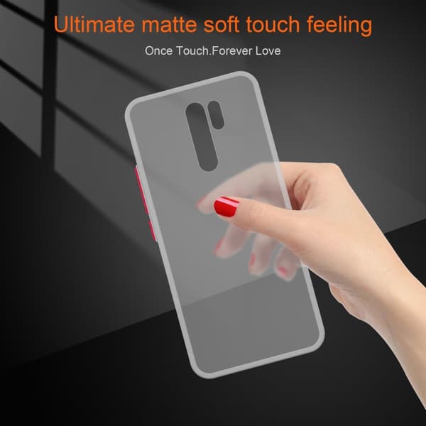Xiaomi RedMi 9 Suojakuori Suojakotelo Hybrid jossa on TPU-silikoni sisäpuolella ja matta muovinen takapuoli