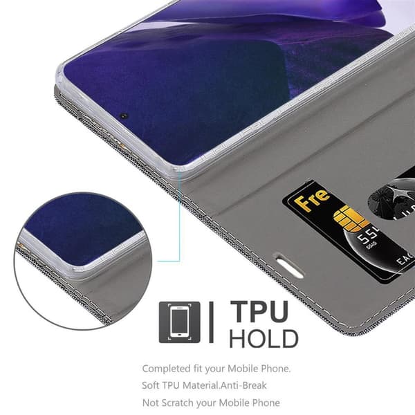 Samsung Galaxy NOTE 20 PLUS Suojakotelo Suojakuori Lompakkokotelo Matkapuhelinkotelo jossa magneettisuljenta, jalusta-toiminto ja korttitasku