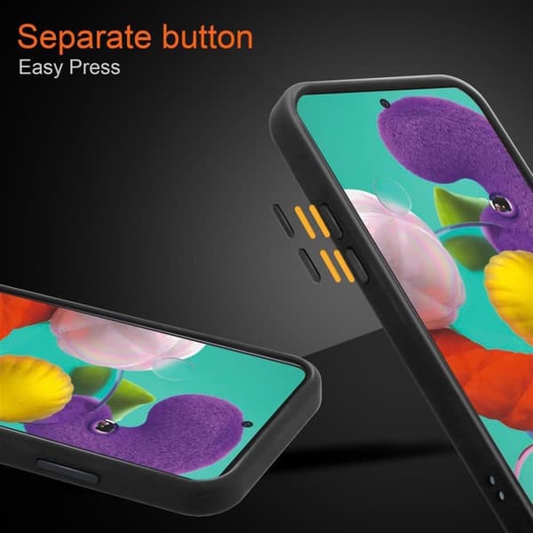 Deksel for Samsung Galaxy A51 4G / M40s med TPU-silikon på innsiden og matt plast på baksiden